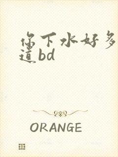 你下水好多下水道bd