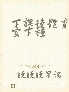 下课后体育器材室下种