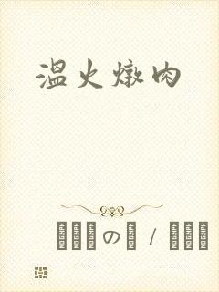 温火炖肉