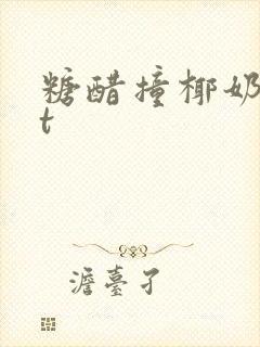 糖醋撞椰奶txt封面