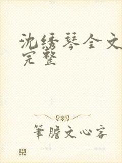 沈绣琴全文阅读完整