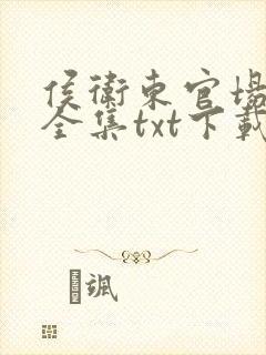 侯卫东官场笔记全集txt下载封面