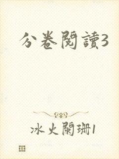 分卷阅读3