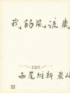 我的风流岁月封面