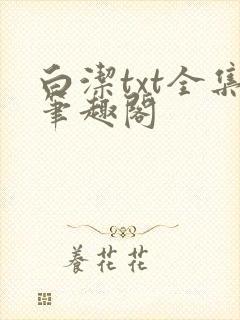 白洁txt全集笔趣阁