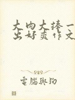 大肉大捧一进一出好爽作文