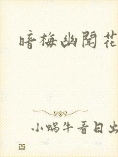 暗梅幽闻花