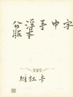 公浮手中字最新版本