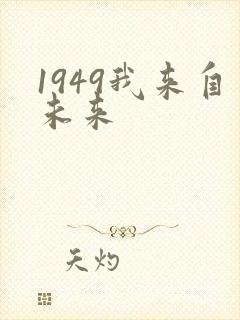 1949我来自未来封面