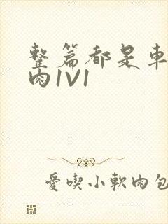 整篇都是车的多肉1V1