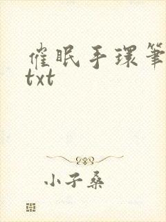 催眠手环笔趣阁txt