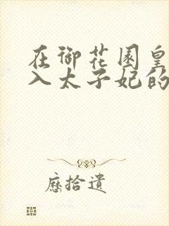 在御花园皇上进入太子妃的小说封面