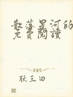 散落星河的记忆免费阅读