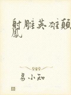 射雕英雄颠倒鸾凤封面