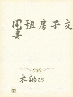 同租房子交换夫妻封面