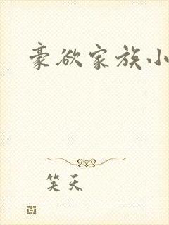豪欲家族小说封面