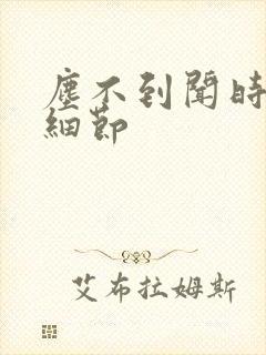 尘不到闻时顶腰细节封面