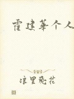 霍建华个人简历