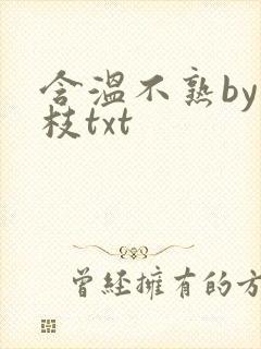 含温不熟by词枝txt封面