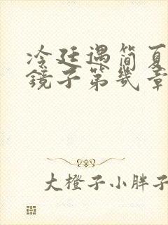 冷廷遇简夏对着镜子第几章