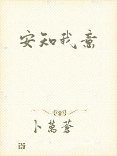 安知我意封面