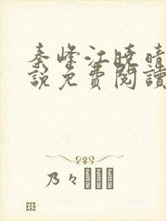 秦峰江晓晴的小说免费阅读