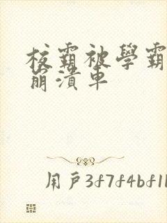 校霸被学霸玩到崩溃车封面