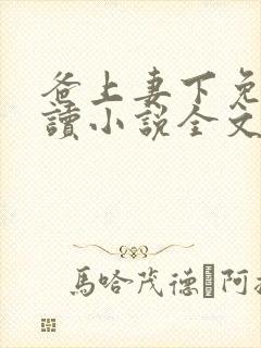 爸上妻下免费阅读小说全文