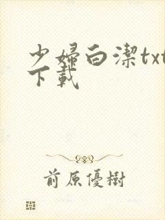 少妇白洁txt下载