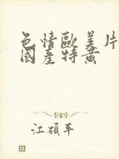 色情欧美片午夜国产特黄