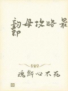 韵母攻略最新章节