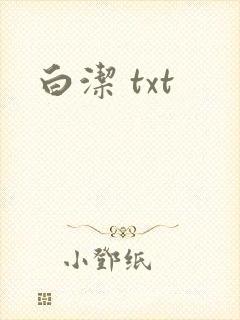 白洁 txt封面