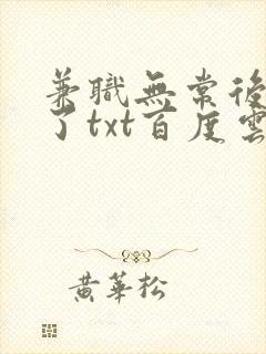 兼职无常后我红了txt百度云