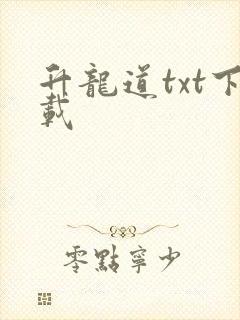 升龙道txt下载