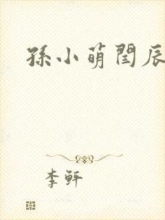 孙小萌闫辰封面