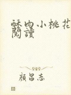 酥肉小桃花全文阅读