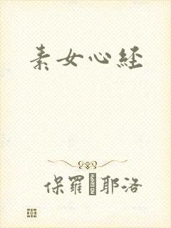 素女心经封面