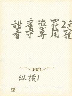 甜蜜惩罚2我是看守专用宠物