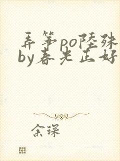 弄筝po陆殊词by春光正好封面