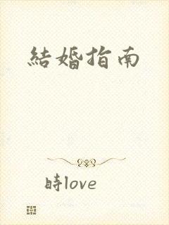 结婚指南封面