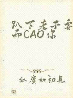 趴下老子要从后面CAO你