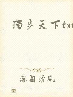 独步天下txt
