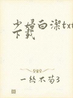 少妇白洁txt下载