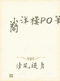 小洋楼PO笔趣阁