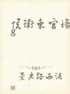 侯卫东官场笔记8