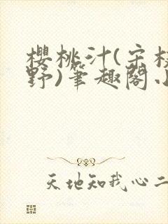 樱桃汁(宋枝江野)笔趣阁小说