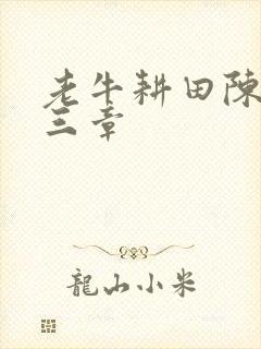老牛耕田陈雪第三章封面