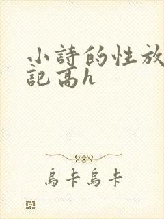 小诗的性放荡日记高h