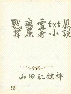 战恋雪txt凤舞原著小说