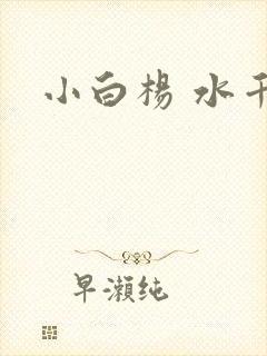 小白杨 水千丞